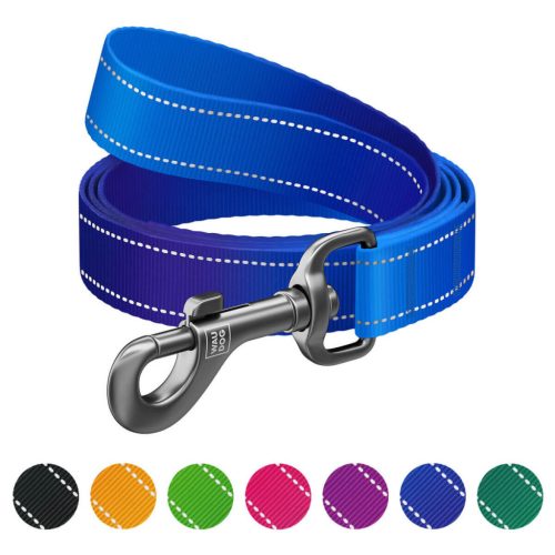 WAUDOG Mono Reflective kutya póráz – kék 200cm 2