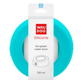 WAUDOG fröccsenésgátló szilikon tál - türkiz 750ml