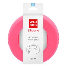 WAUDOG fröccsenésgátló szilikon tál - rózsaszín 750ml