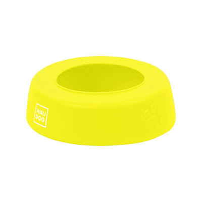 WAUDOG fröccsenésgátló szilikon tál - sárga 750ml