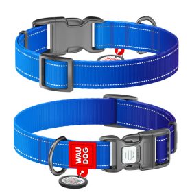 WAUDOG Mono Reflective kutya nyakörv – kék 4