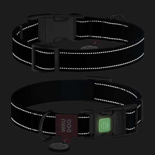 WAUDOG Mono Reflective kutya nyakörv – fekete 3