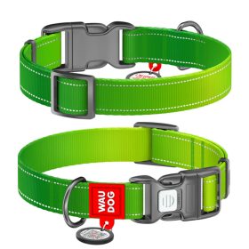 WAUDOG Mono Reflective kutya nyakörv – zöld 1