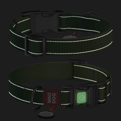 WAUDOG Mono Reflective kutya nyakörv – zöld 3
