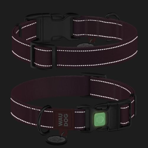 WAUDOG Mono Reflective kutya nyakörv – pink 1