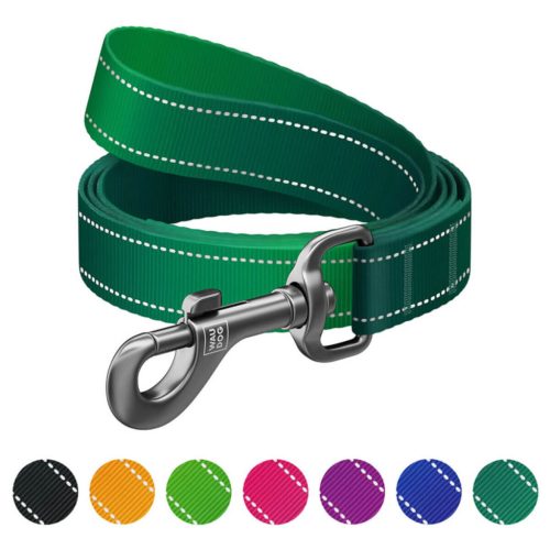 WAUDOG Mono Reflective kutya póráz – sötétzöld 120cm 2