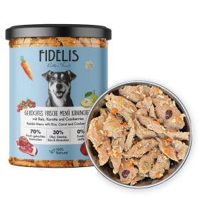 Fidelis főtt menü nyúl, rizs, sárgarépa és áfonya 400g 2