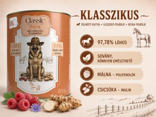 Syta Micha nedves eledel ló málnával 800g