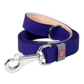 WAUDOG bőr kutya póráz – lila 120cm 2