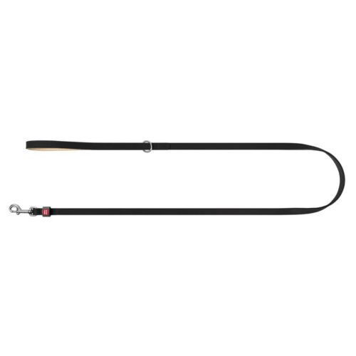 WAUDOG bőr kutya póráz – fekete 120cm 1