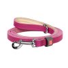 WAUDOG bőr kutya póráz – pink 120cm 2 1