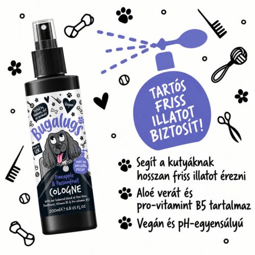 Bugalugs Ananász és Maracuja kutyaparfüm 200ml
