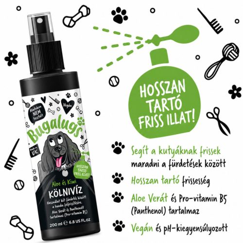 Bugalugs Aloe és Kiwi kutyaparfüm 200ml