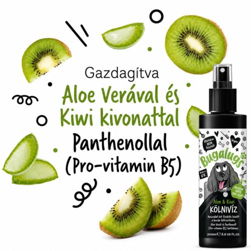 Bugalugs Aloe és Kiwi kutyaparfüm 200ml