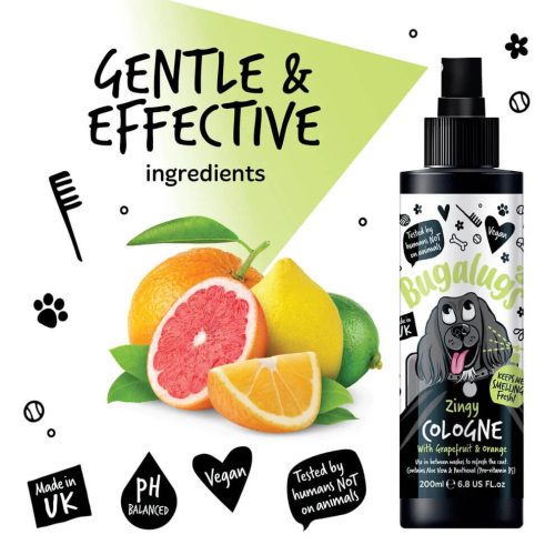 Bugalugs Zingy kutyaparfüm grapefruittal és naranccsal 200ml