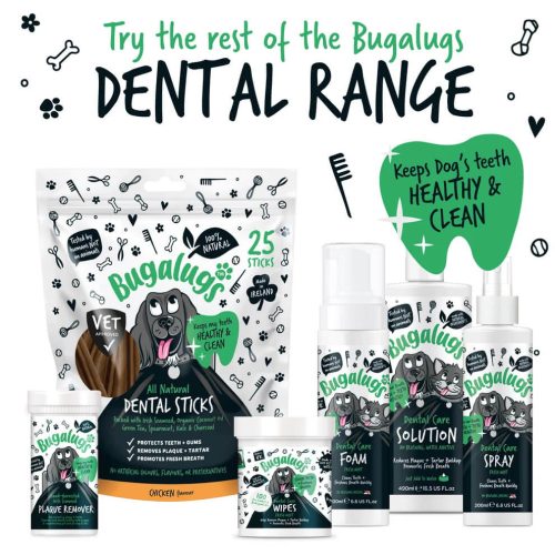 Bugalugs Dental Care Wipes – Fogápoló törlőkendő kutyáknak