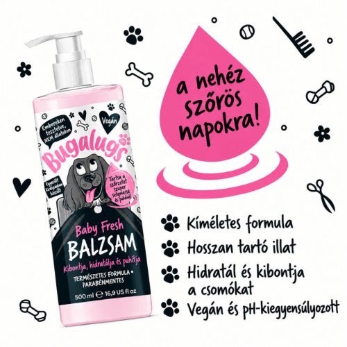 Bugalugs Baby Fresh kondícionáló kutyáknak 500ml