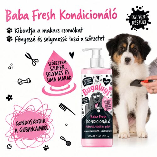 Bugalugs Baby Fresh kondícionáló kutyáknak 500ml