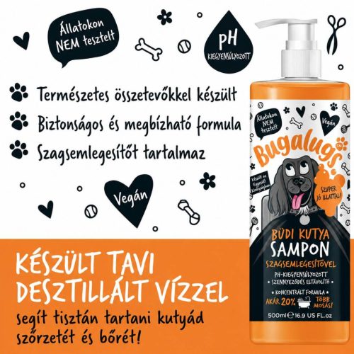 Bugalugs Stinky Dog Sampon - kellemetlen szagok ellen 500ml