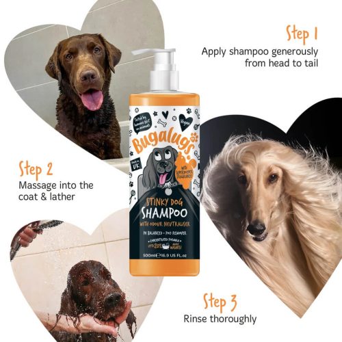 Bugalugs Stinky Dog Sampon - kellemetlen szagok ellen 500ml
