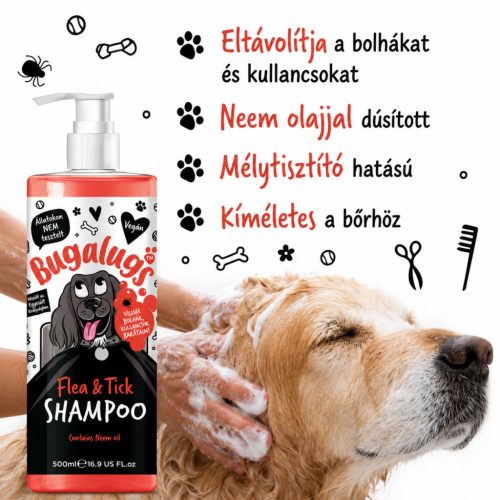 Bugalugs Flea&Tick sampon - bolha és kullancs ellen 250ml