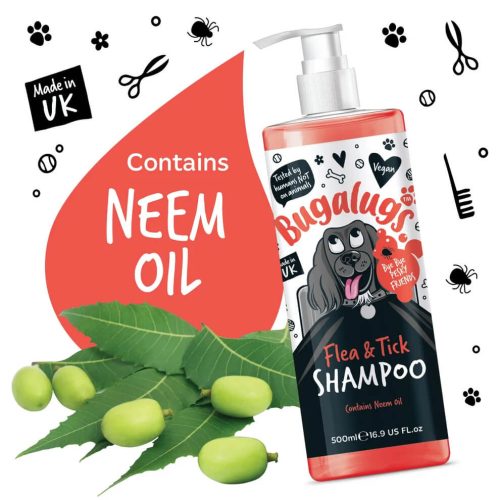 Bugalugs Flea&Tick sampon - bolha és kullancs ellen 500ml