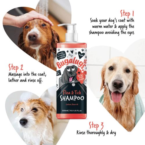 Bugalugs Flea&Tick sampon - bolha és kullancs ellen 500ml