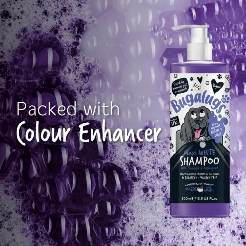 Bugalugs Maxi White Sampon - színélénkítő 250ml