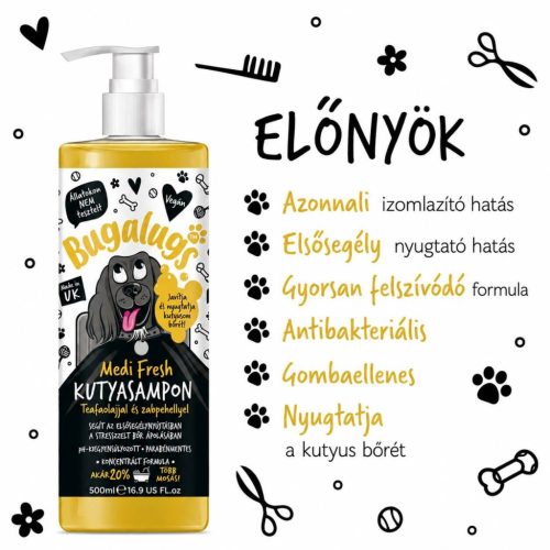 Bugalugs Medi Fresh sampon - viszketés ellen 250ml