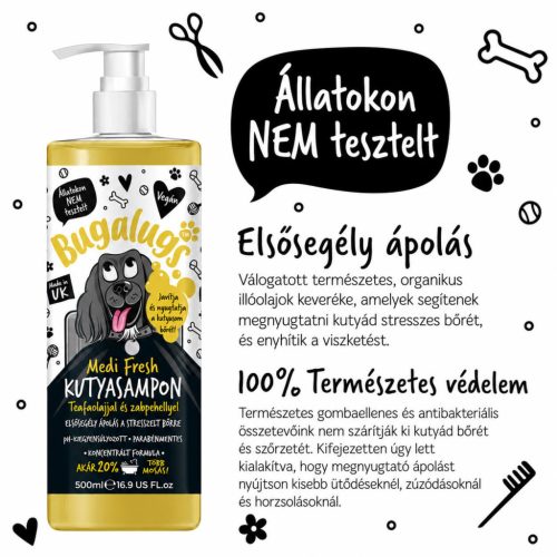 Bugalugs Medi Fresh sampon - viszketés ellen 250ml