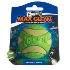 Chuckit Max Glow Ultra Squeaker Labda (M)