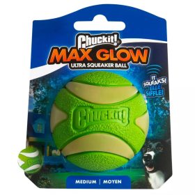 Chuckit Max Glow Ultra Squeaker Labda