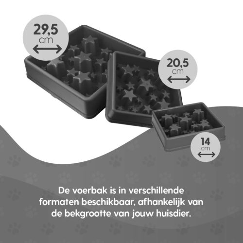Eat Slow Live Longer Star Habzsolásgátló Tál Szürke XS
