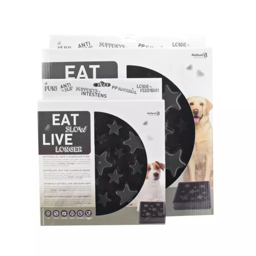 Eat Slow Live Longer Star Habzsolásgátló Tál Szürke S