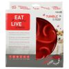 Eat Slow Live Longer Tumble Feeder piros