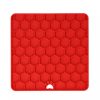 Eat Slow Live Longer Lick Mat Honeycomb piros