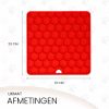 Eat Slow Live Longer Lick Mat Honeycomb piros