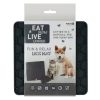 Eat Slow Live Longer Lick Mat Honeycomb szürke