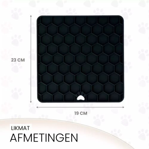 Eat Slow Live Longer Lick Mat Honeycomb szürke