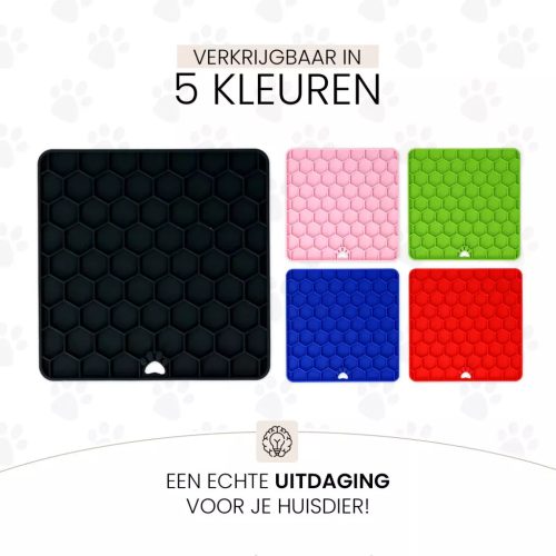 Eat Slow Live Longer Lick Mat Honeycomb szürke