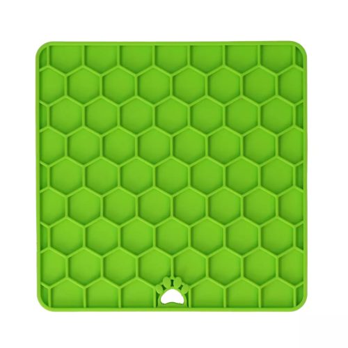 Eat Slow Live Longer Lick Mat Honeycomb zöld