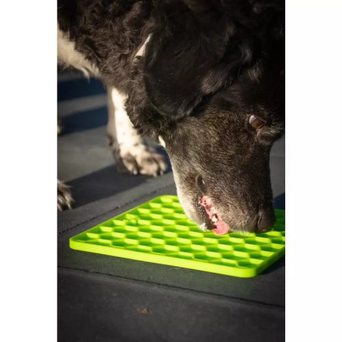 Eat Slow Live Longer Lick Mat Honeycomb zöld