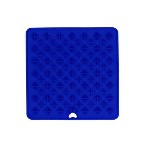 Eat Slow Live Longer Lick Mat Cross kék