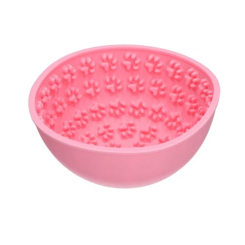 Eat Slow Live Longer Lick Mat Wobble Bowl rózsaszín