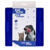 Eat Slow Live Longer Lick Mat Bones kék