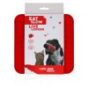 Eat Slow Live Longer Lick Mat Wave piros