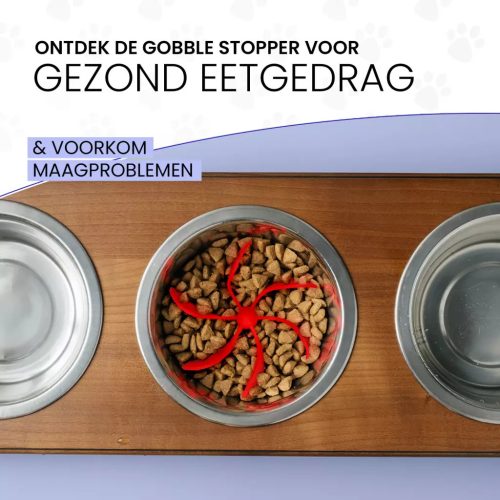 Eat Slow Live Longer Gobble Stopper kék