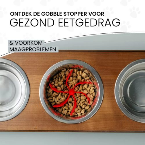Eat Slow Live Longer Gobble Stopper szürke