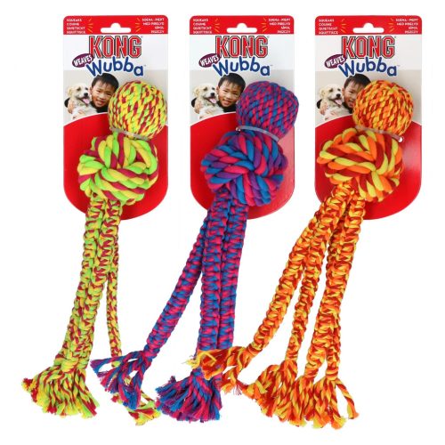 Kong Wubba Weaves Köteles Játék L zöld-sárga