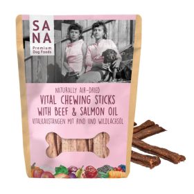 Sana fogtisztító rágórúd marha vadlazac olaj 150g 2